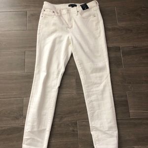 J crew White Jeans with Stretch